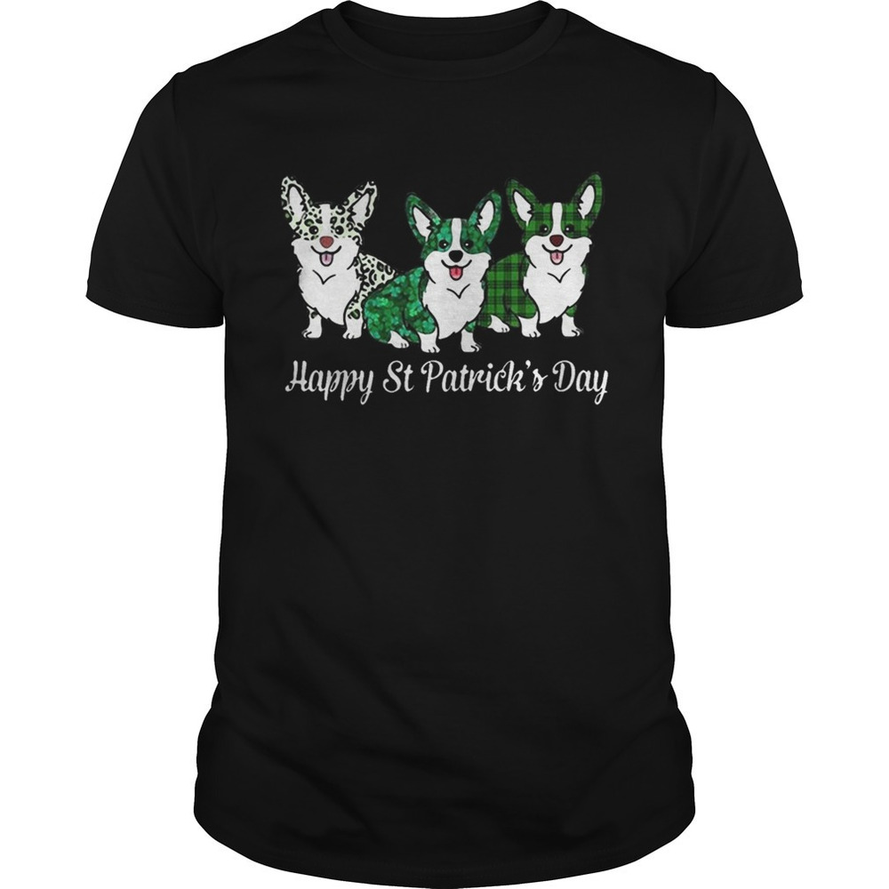 Corgi Happy St Patricks Day Shirt
